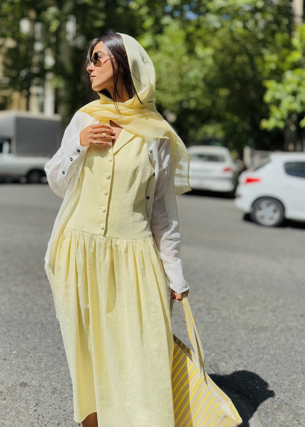 شال آنژه زرد