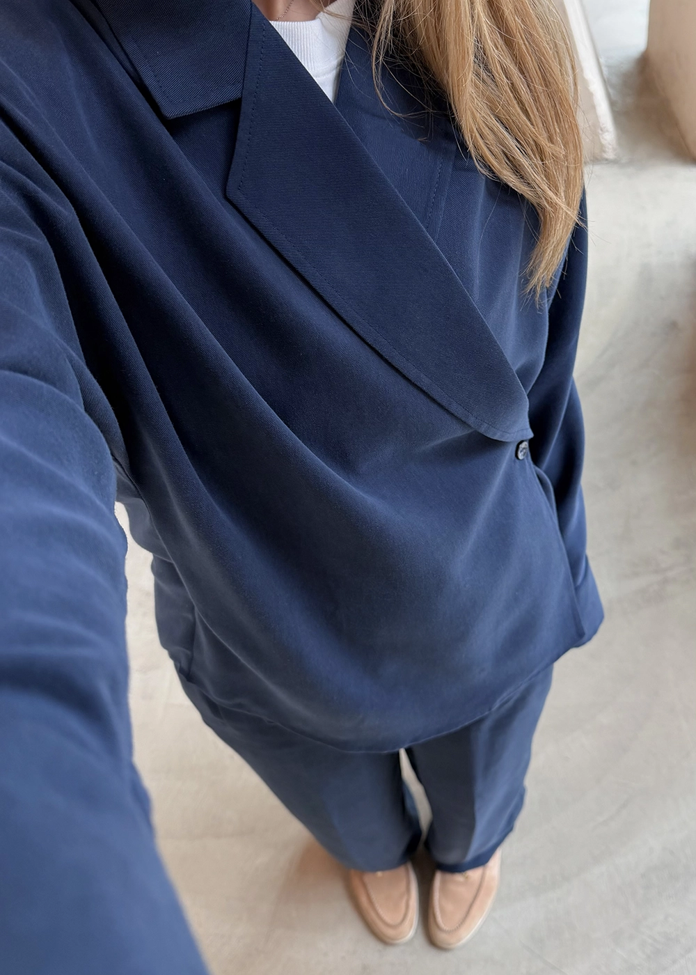 کت شیفت سرمه‌ای