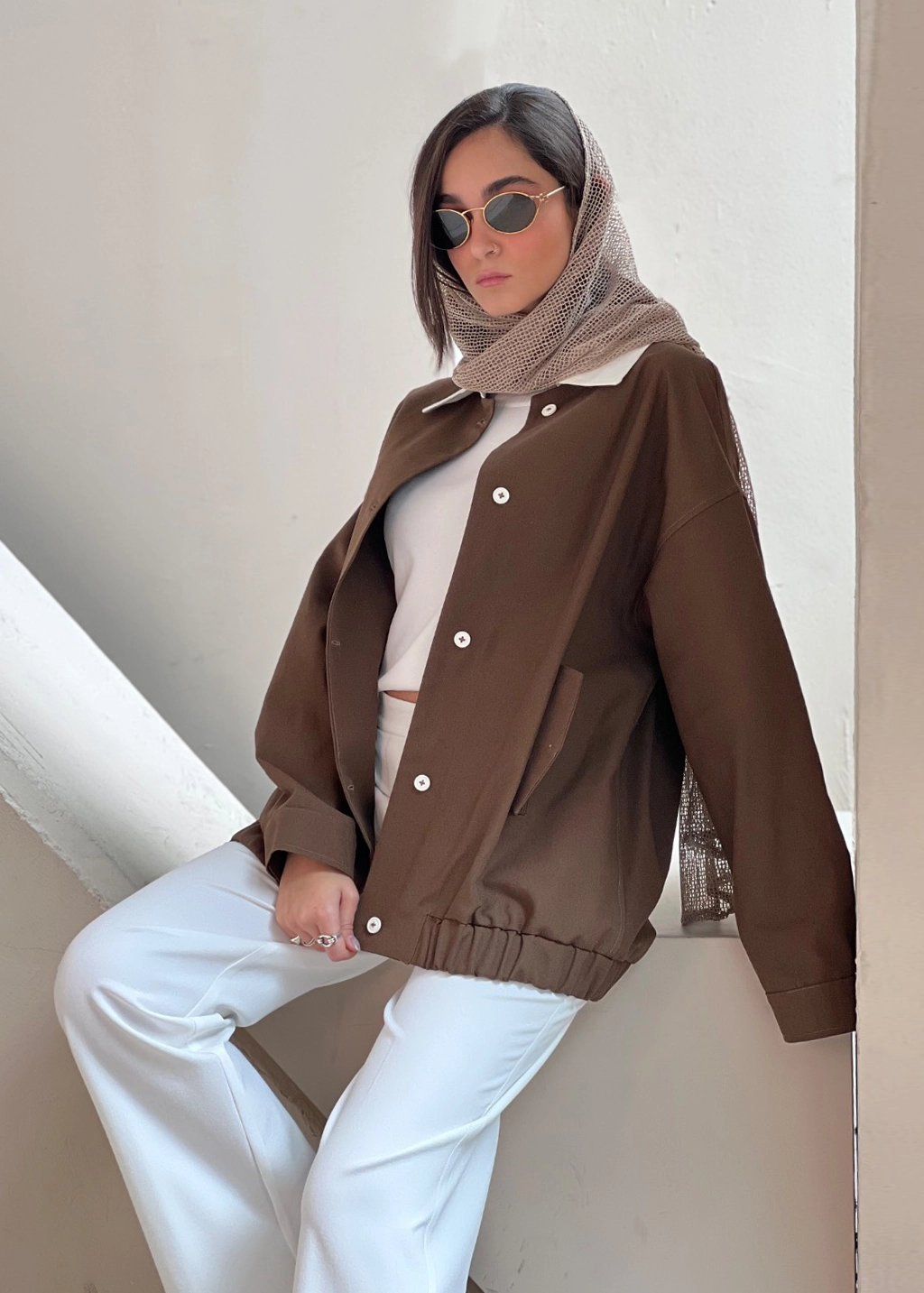 کت نیس قهوه‌ای
