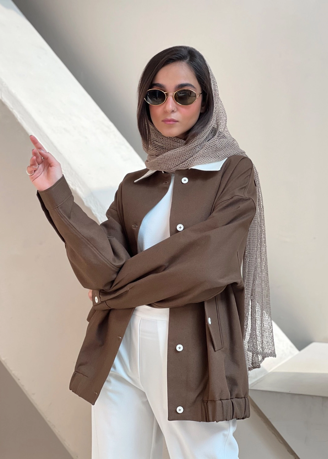 کت نیس قهوه‌ای