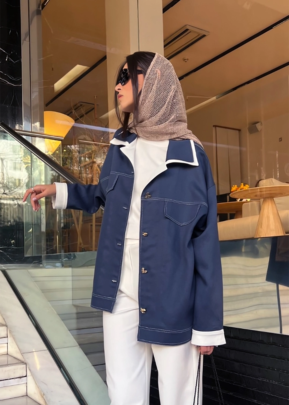 کت میلان سرمه‌ای
