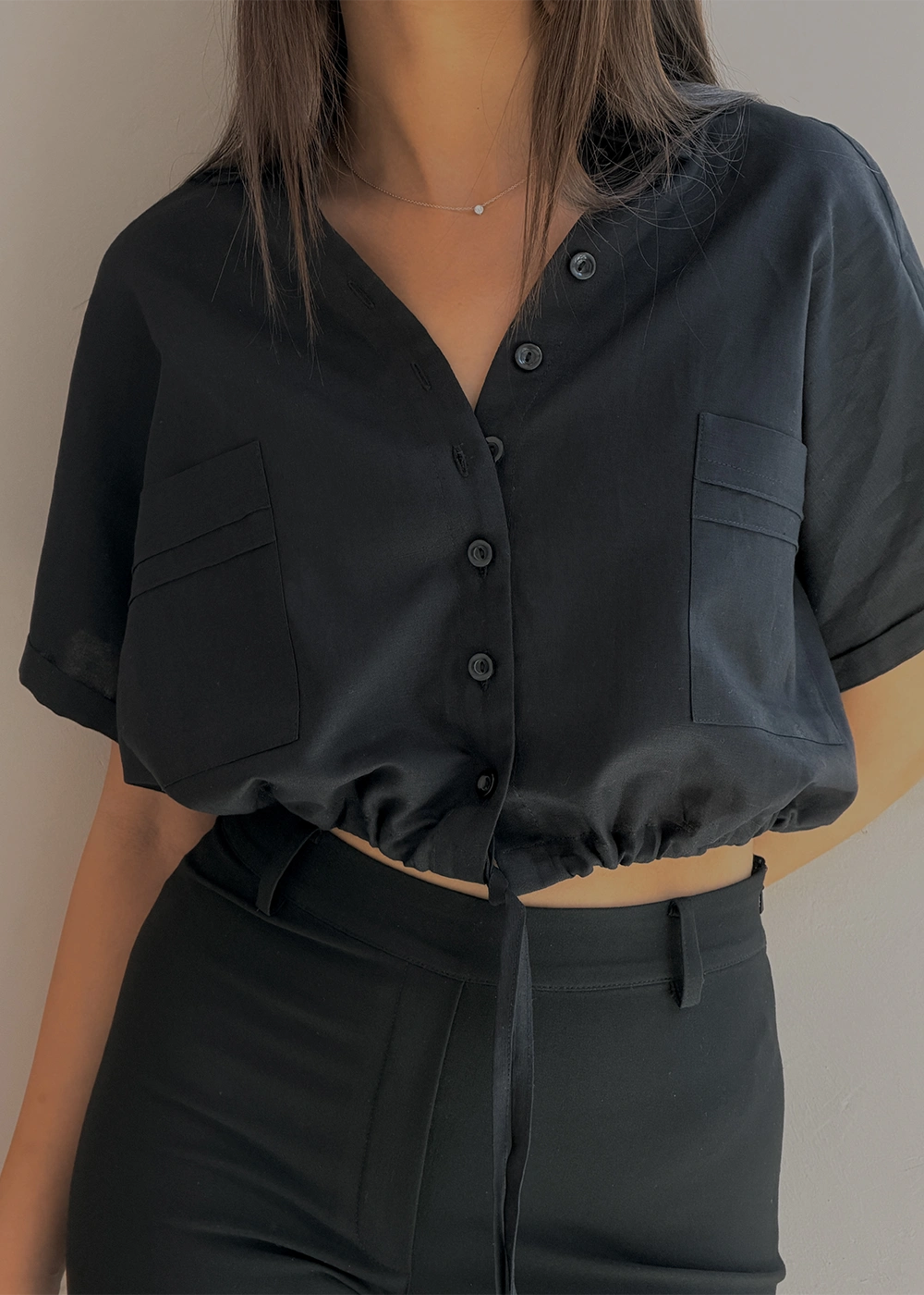 شلوار کاپری مشکی
