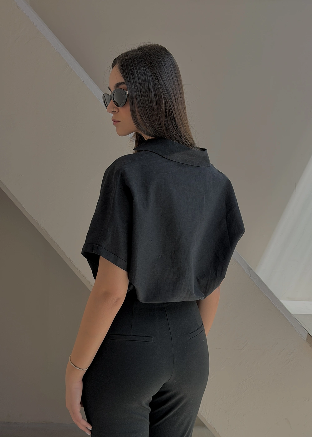 شلوار کاپری مشکی