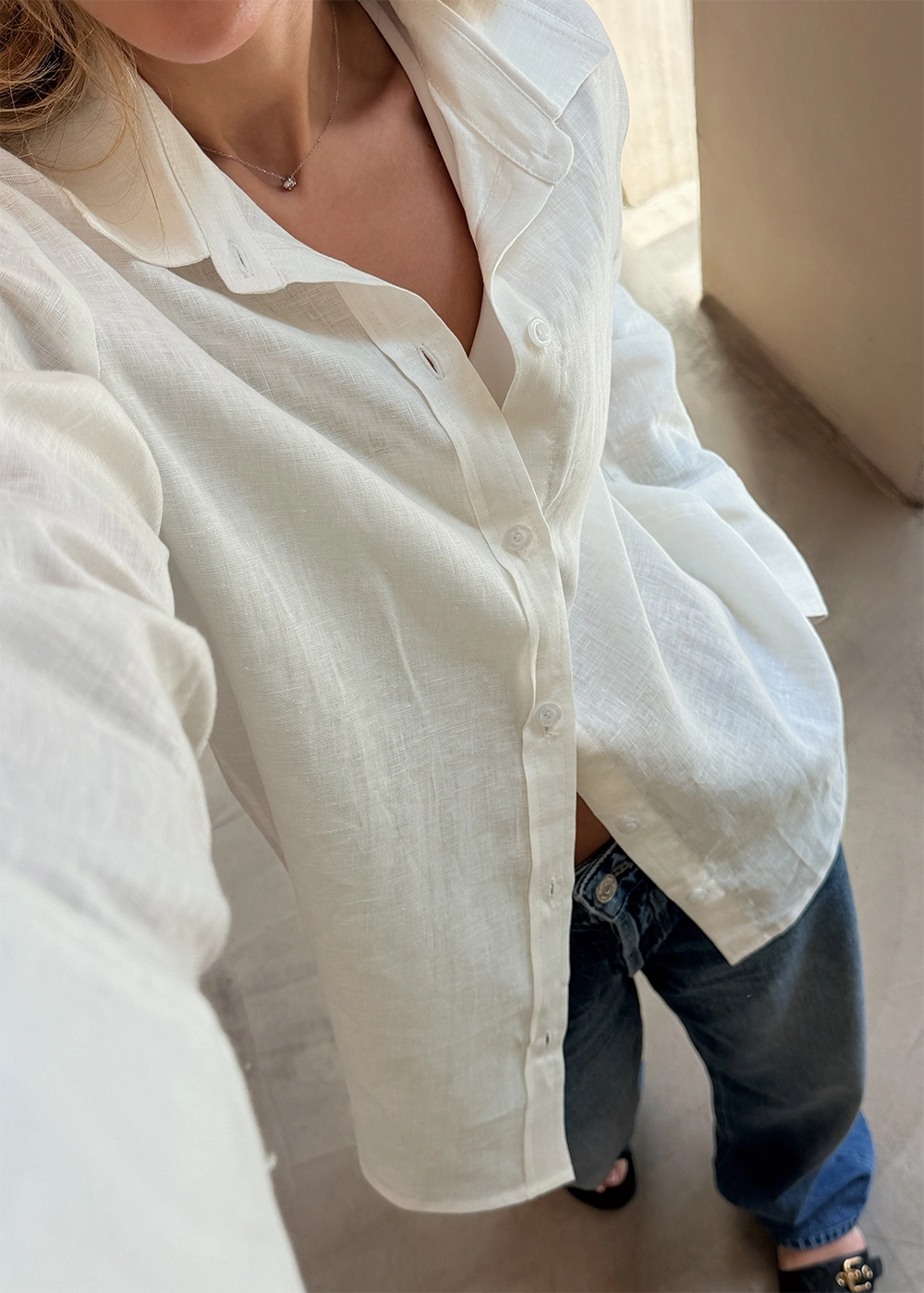 شومیز ریوا سفید