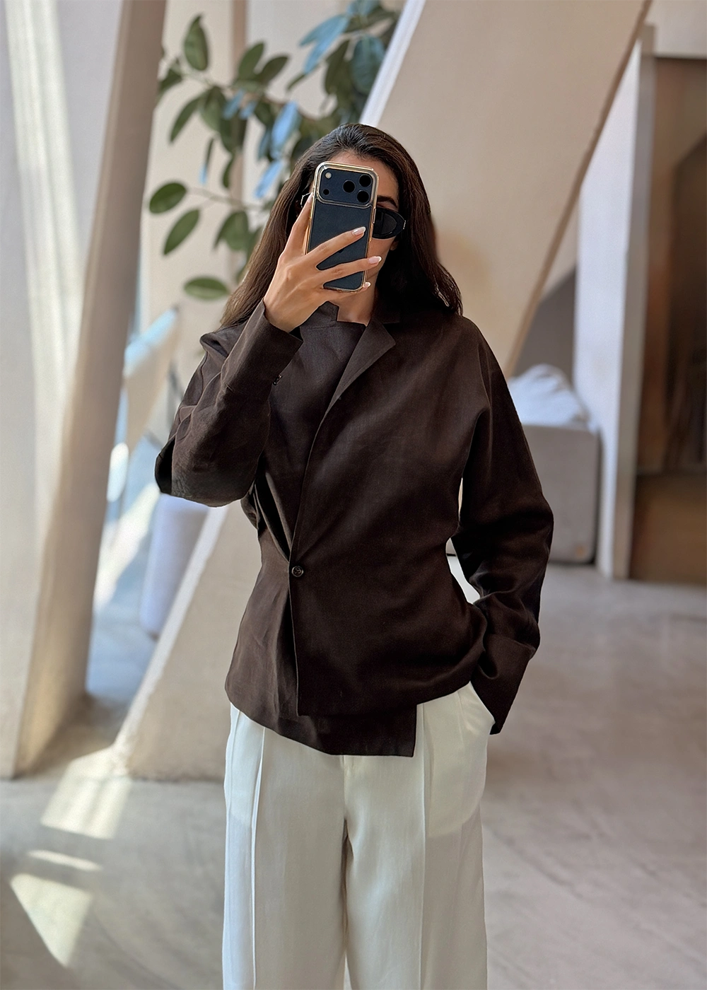 جکت کای قهوه‌ای