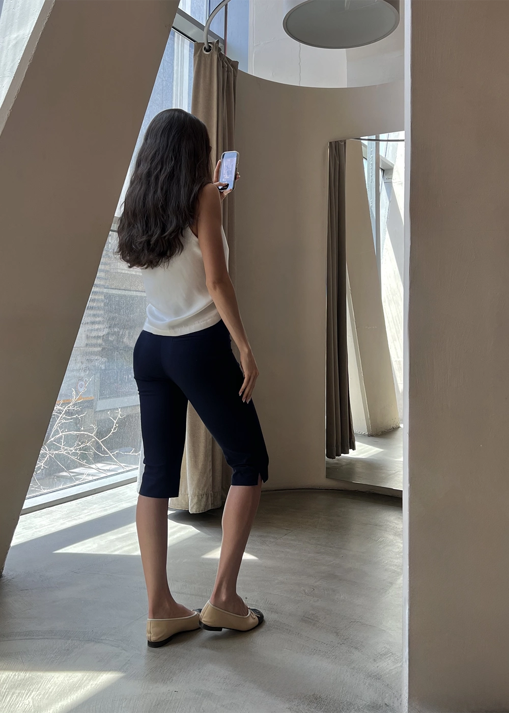 شلوار کاپری سرمه‌ای